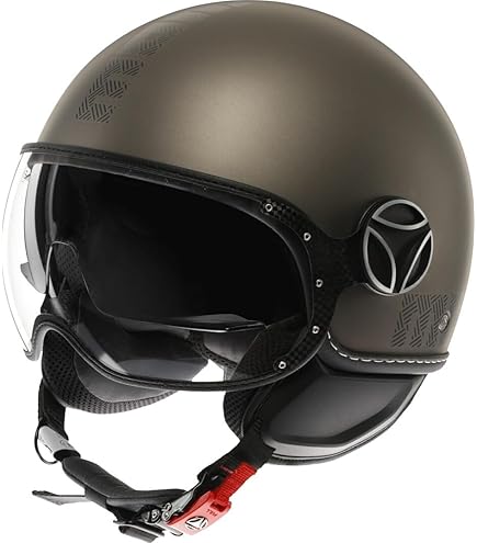 MOMODESIGN - FGTR EVO E2206, Casco Jet con Visiera Parasole, Casco